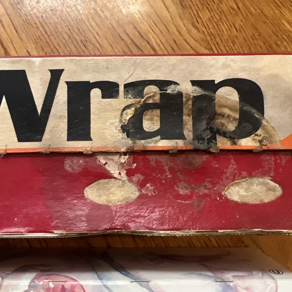 Vintage Saran, Glad, Handi, Target Cling Plastic Wrap Clear & Red All Open Used